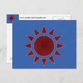 Red Sun Briefkaart (Voorkant / Achterkant)