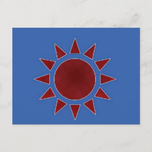 Red Sun Briefkaart (Voorkant)
