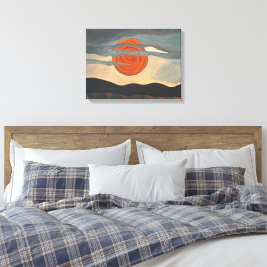 Red Sun door Arthur Dove Canvas Afdruk (Insitu (Slaapkamer))