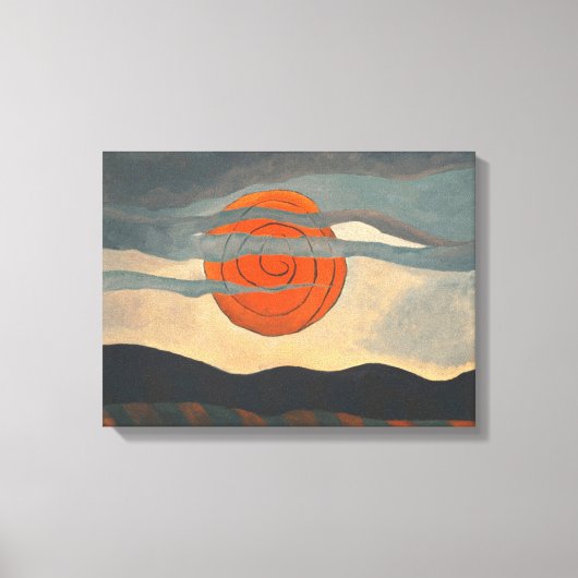 Red Sun door Arthur Dove Canvas Afdruk (Voorkant)