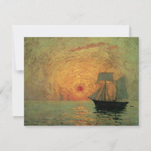 Red Sun door Maxime Maufra,  impressionisme (Voorkant)