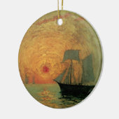 Red Sun door Maxime Maufra,  impressionisme Keramisch Ornament (Links)