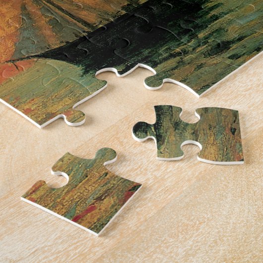 Red Sun door Maxime Maufra, impressionisme Legpuzzel (Zijkant)