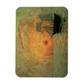 Red Sun door Maxime Maufra, impressionisme Magneet (Verticaal)