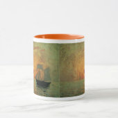 Red Sun door Maxime Maufra, impressionisme Mok (Midden)