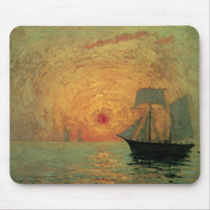 Red Sun door Maxime Maufra,  impressionisme Muismat