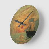 Red Sun door Maxime Maufra,  impressionisme Ronde Klok (Hoek)