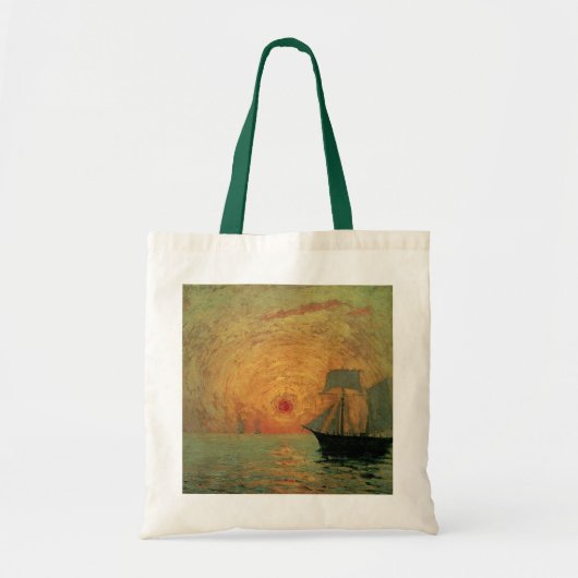 Red Sun door Maxime Maufra, impressionisme Tote Bag (Voorkant)