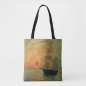 Red Sun door Maxime Maufra,  impressionisme Tote Bag (Voorkant)