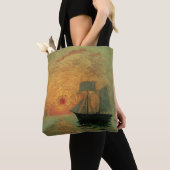 Red Sun door Maxime Maufra, impressionisme Tote Bag (Dichtbij)