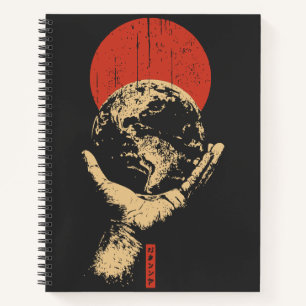 Red Sun Earth Keeper Global Harmony Art Notitieboek