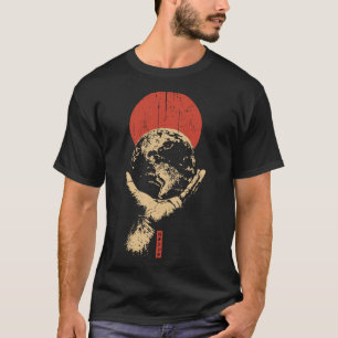 Red Sun Earth Keeper Global Harmony Art T-shirt