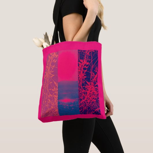 Red Sun Natuur Canvas tas (Dichtbij)