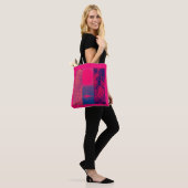 Red Sun Natuur Canvas tas (Op model)