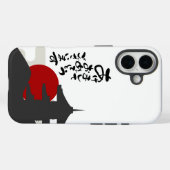 Red sun phone case (Achterkant (horizontaal))