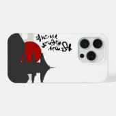 Red sun phone case iPhone hoesje (Achterkant horizontaal)