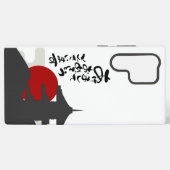 Red sun phone case samsung galaxy hoesje (Achterkant horizontaal)