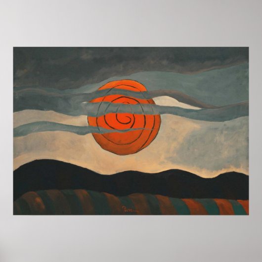 RED SUN POSTER (Voorkant)