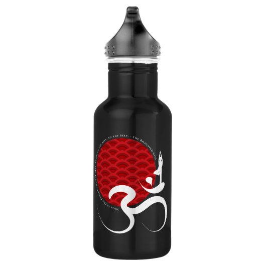 Red Sun Yoga Spiritueel Indische Meditation Om / A Waterfles (Rechts)