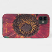 Red Sunflower iPhone 5 Hoesje *personalize* (Achterkant (horizontaal))
