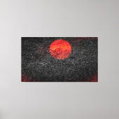 Red Sunset Abstract schilderen #2 Canvas Afdruk (Voorkant)