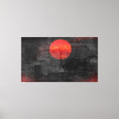 Red Sunset Abstract schilderen #3 Canvas Afdruk (Voorkant)