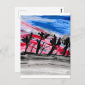 Red Sunset Briefkaart (Voorkant / Achterkant)