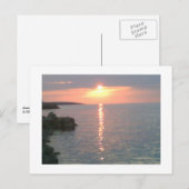 Red Sunset Briefkaart (Voorkant / Achterkant)