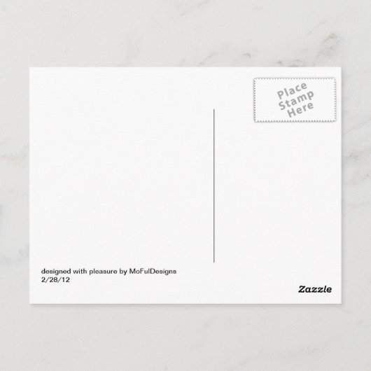 Red Sunset Briefkaart (Achterkant)