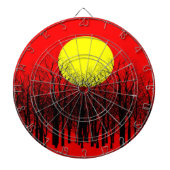 Red Sunset Dartbord (Voorkant)