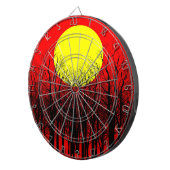Red Sunset Dartbord (Voorkant Rechts)