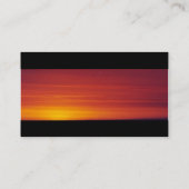 Red Sunset Foto Visitekaartje (Achterkant)