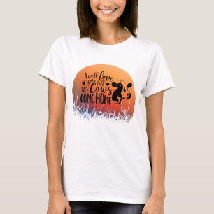 Red Sunset Love you Tot de Koeien naar huis komen T-shirt