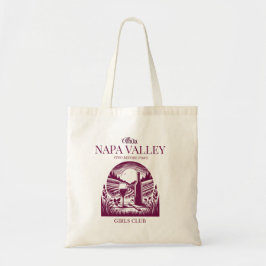Red Sunset Napa Valley Bachelorette Tote Bag