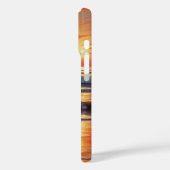 Red Sunset Ocean Seascape Schilderij Kunstwerk Case-Mate iPhone Case (Achterkant / Links)