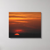 Red Sunset over het Midwesten Canvas Afdruk (Voorkant)