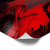 Red Sunset Reflection - Vreedzame Natuur kunst Perfect Poster (Hoek)