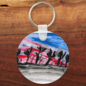 Red Sunset Sleutelhanger (Voorkant)