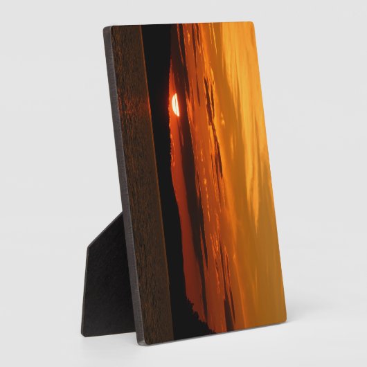 Red Sunset tablet Plaque met Easel Fotoplaat (Zijkant)