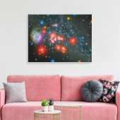 Red Super Giant Cluster Canvas Afdruk (Insitu (Woonkamer))