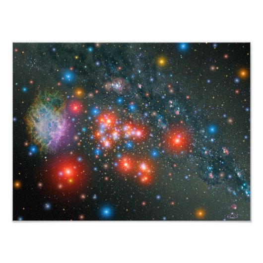 Red Super Giant Cluster Foto Afdruk (Voorkant)