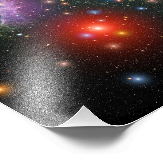 Red Super Giant Cluster Foto Afdruk (Hoek)