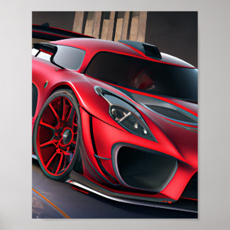 Red SuperCar Poster