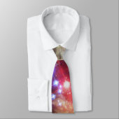 Red Superreuze Star Necktie Stropdas (Gebonden)
