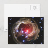Red Superreuze Star V838 Monocerotis Briefkaart (Voorkant / Achterkant)