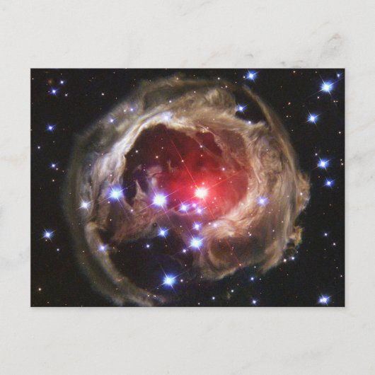 Red Superreuze Star V838 Monocerotis Briefkaart (Voorkant)