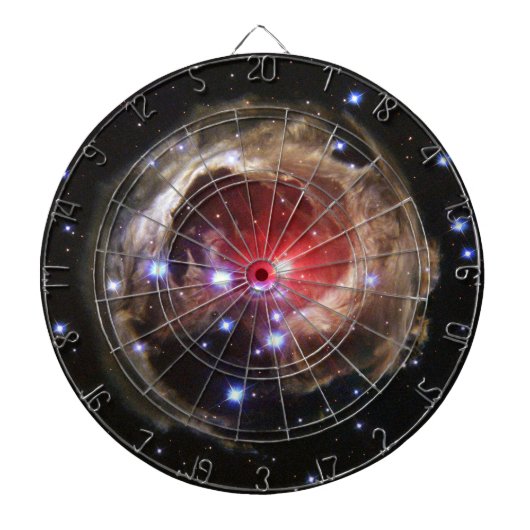 Red Superreuze Star V838 Monocerotis Dartbord (Voorkant)