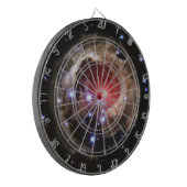 Red Superreuze Star V838 Monocerotis Dartbord (Voorkant Links)