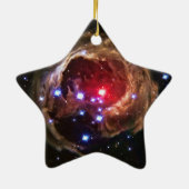 Red Superreuze Star V838 Monocerotis Keramisch Ornament (Achterkant)