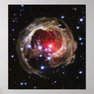 Red Superreuze Star V838 Monocerotis Poster